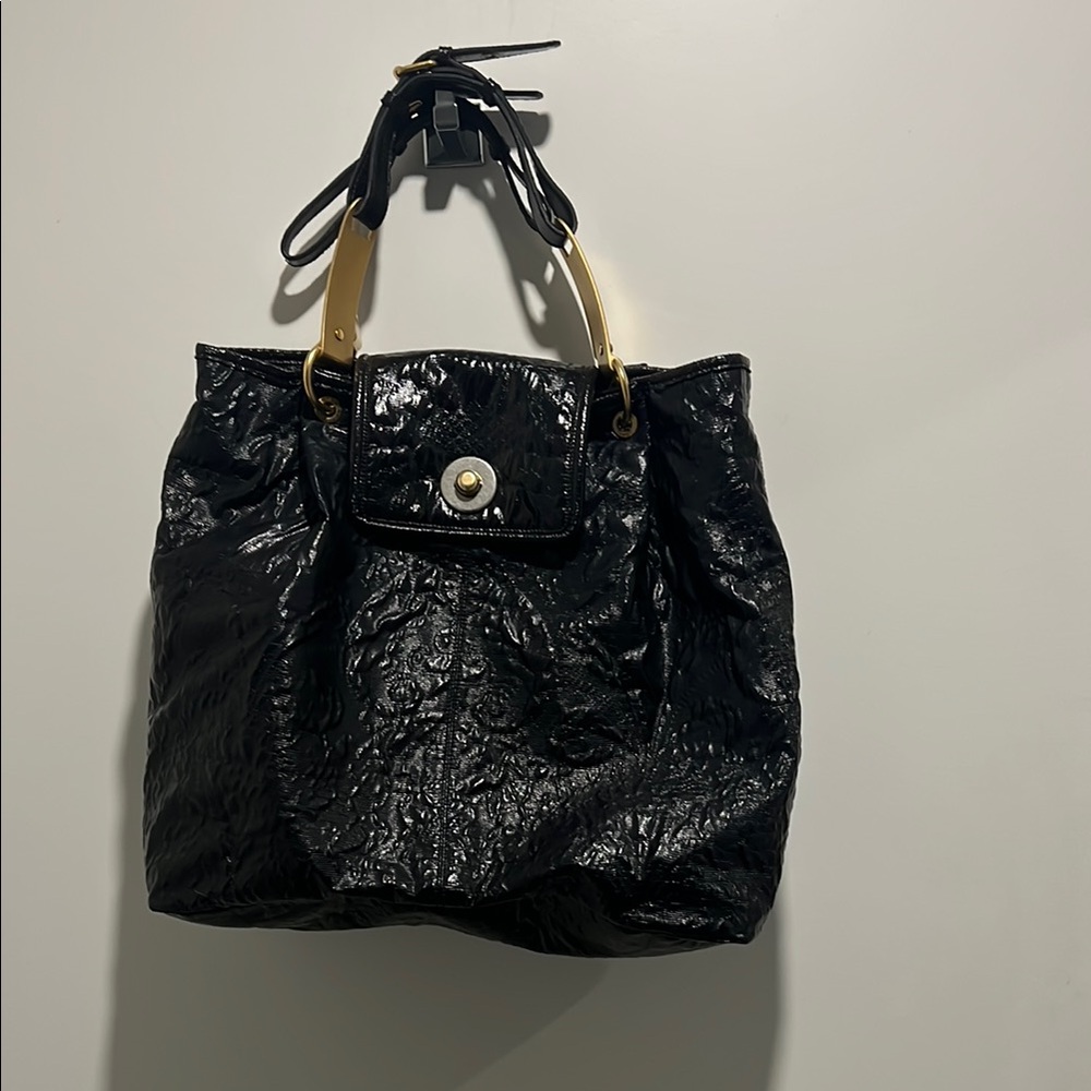 Stella McCartney Black Tote Bag with Gold Hardware